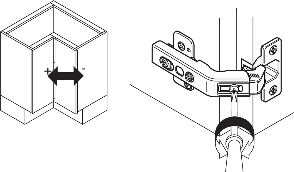 BLUM 60 Degree Bi Fold Hinge 79T8530 - Knock In - Image 4