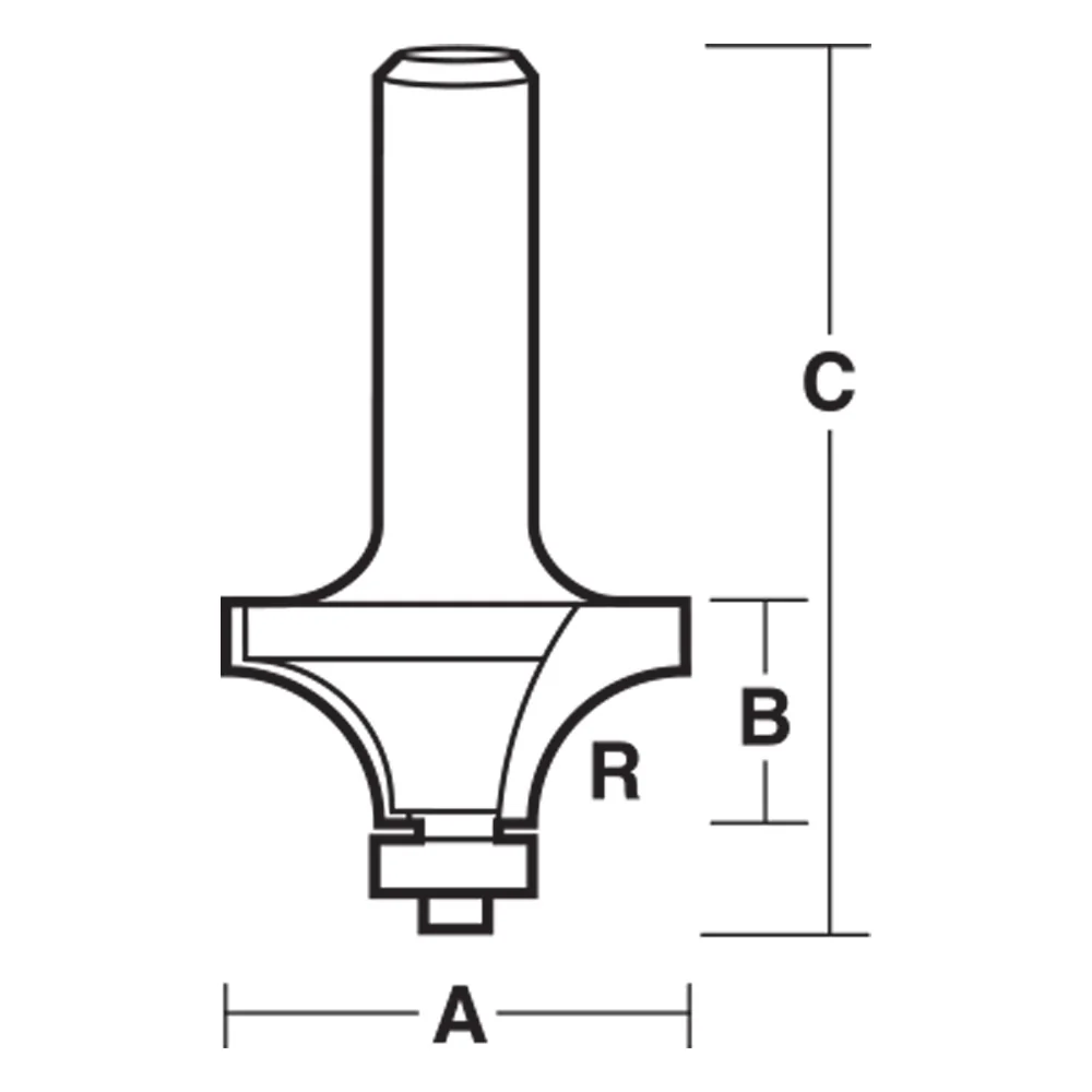 Carbitool 2 Flute – Rounding Over Bit with Bearing - Image 3