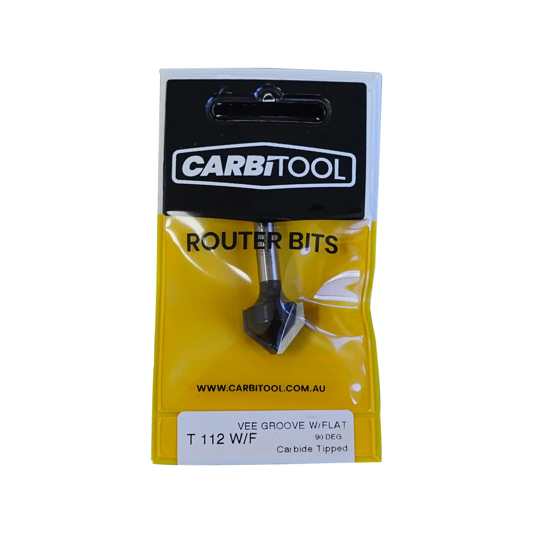 Carbitool 90° Vee Groove Bit - T112W/F - Image 3