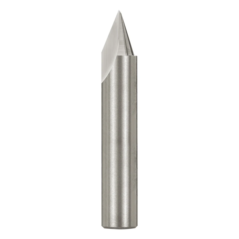 Carbitool Single Flute – 45° Vee Groove Bit 1/2 Shank - Image 2