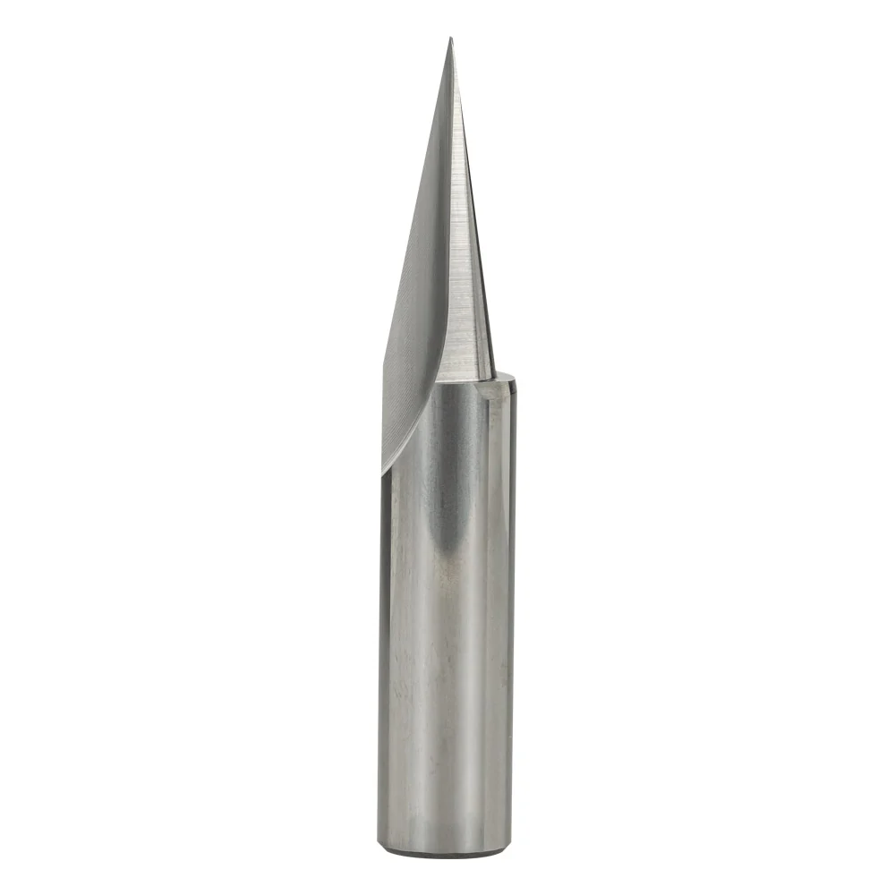 Carbitool Single Flute – 22.5° Vee Groove Bit 1/4 Shank - Image 2