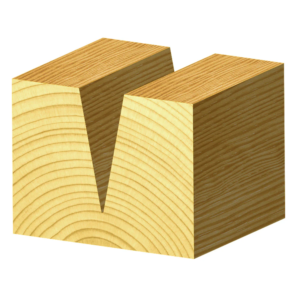 Carbitool Single Flute – 22.5° Vee Groove Bit 1/4 Shank - Image 4