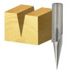 Carbitool Single Flute – 22.5° Vee Groove Bit 1/4 Shank - Image 5
