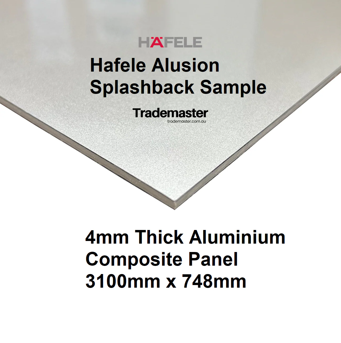 Silver Grey Matt - Hafele Alusion Splashback - Image 3