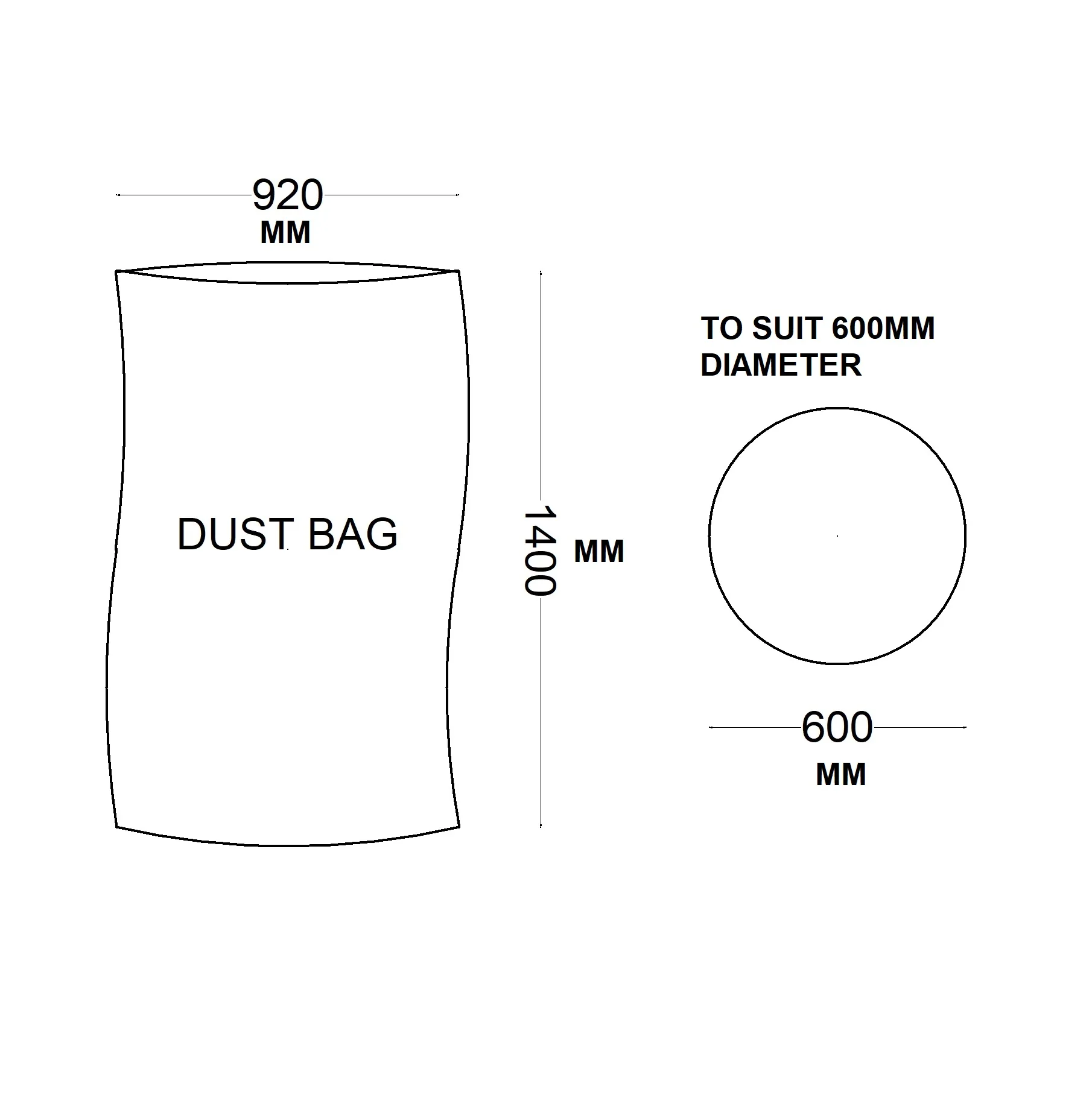 Dust Bags 920x1400mm - Image 3