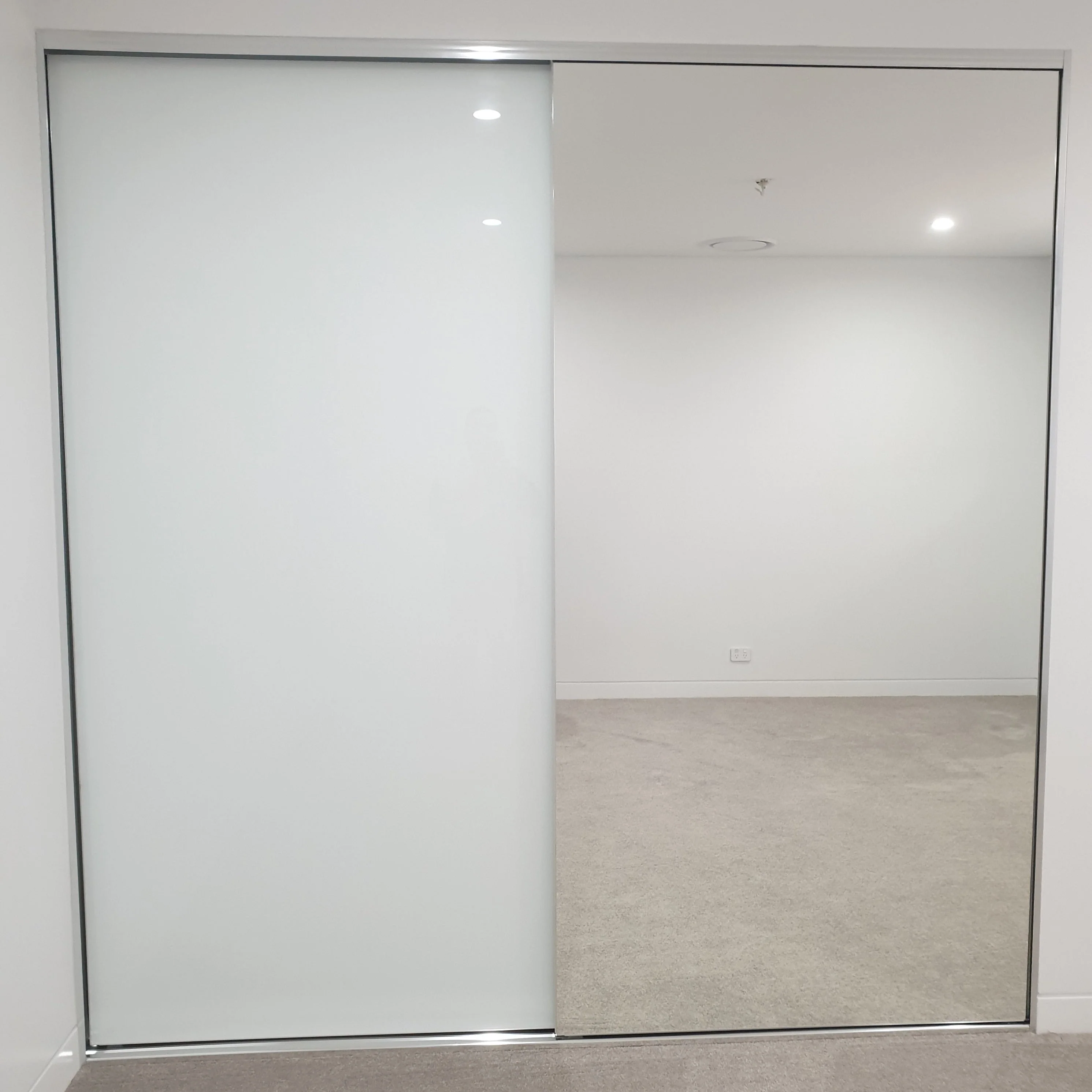 Frameless Mirror & Glass Wardrobe Sliding Doors From 2450mm Height Up To 2750mm Height by Trademaster - Image 2