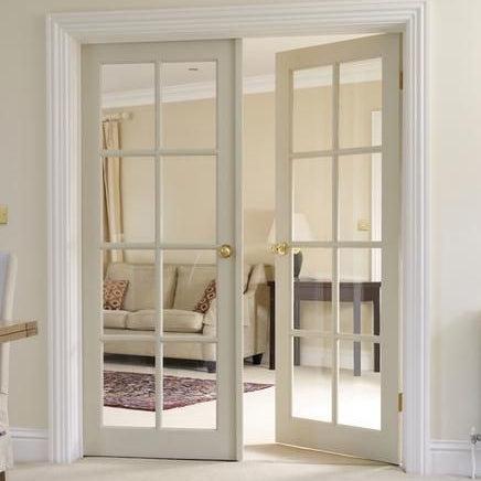 French Solid Door 8 Glass Panels - Image 2