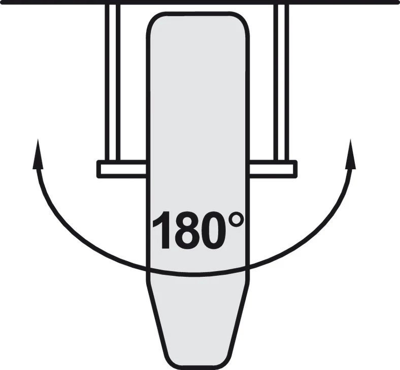 Ironfix Lateral Mounted Ironing Board in Drawer - By Hafele - Image 8