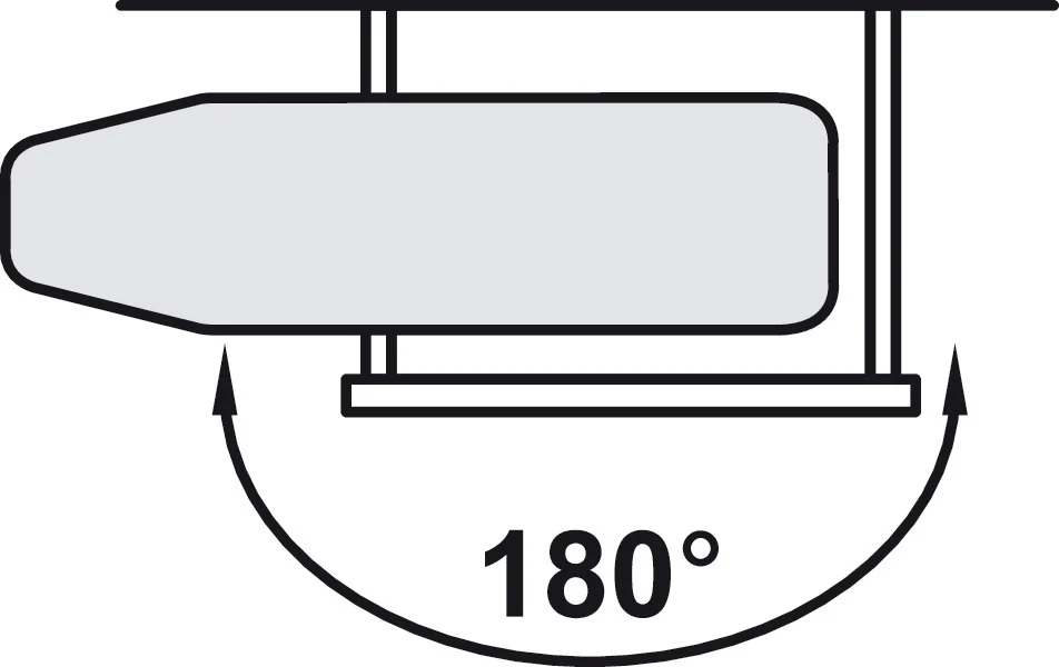 Ironfix Lateral Mounted Ironing Board in Drawer - By Hafele - Image 9