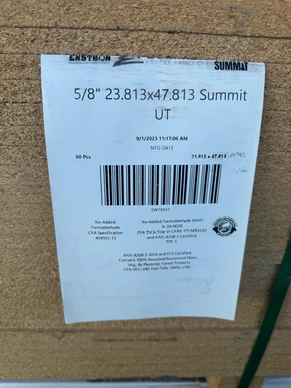 Raw Standard Particleboard 16mm x 1215x605mm - Image 3