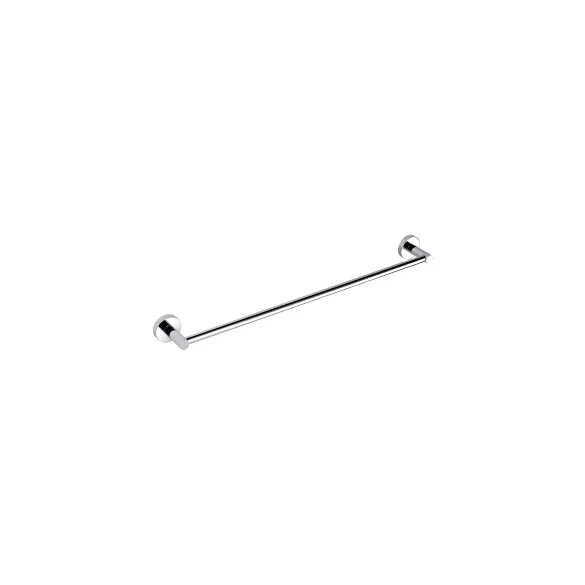 600mm Round Single Towel Rail BK402 - 600