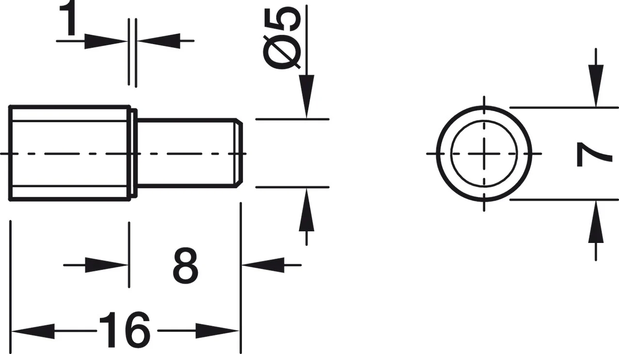 Glass Shelf Support 5 mm - Image 2