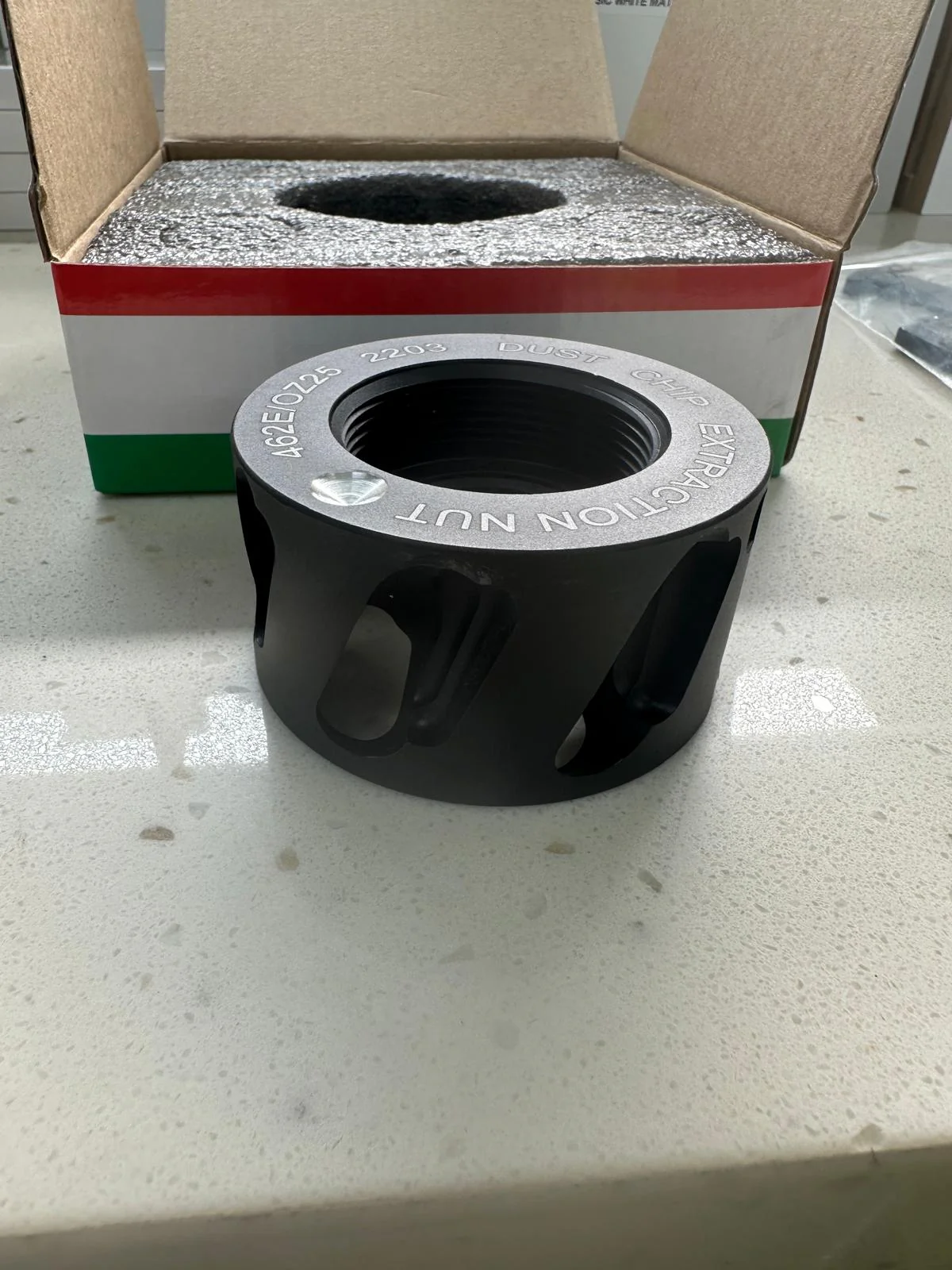Dust Chip Extraction Nut with Spanner for CNC Router Dust Extracting - Image 4