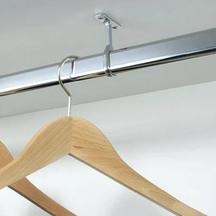 Wardrobe Centre Flange With Arm - Oval Black - Image 3