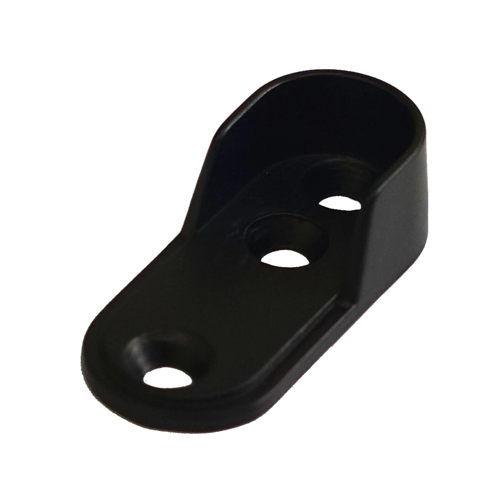 Wardrobe End Flange Black - Oval