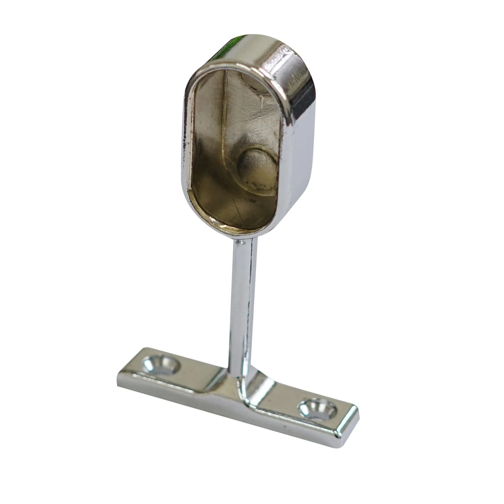 Wardrobe End Flange With Arm - Oval