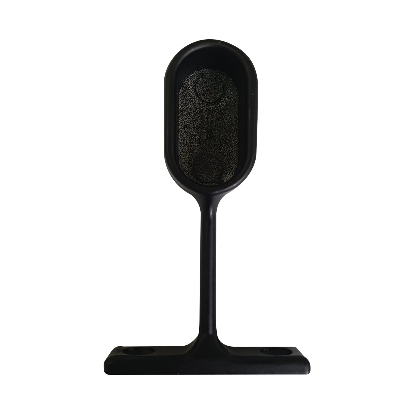 Wardrobe End Flange With Arm - Oval Black - Image 3
