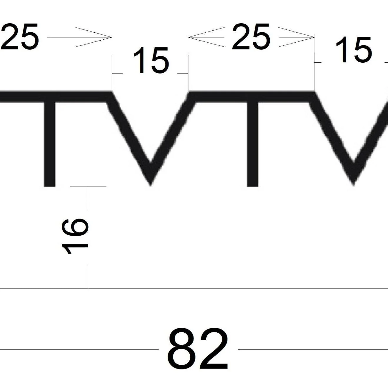 Wardrobe Sill Track - 6m - Image 3