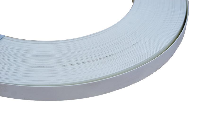 White Satin 38x2mm PVC Edging